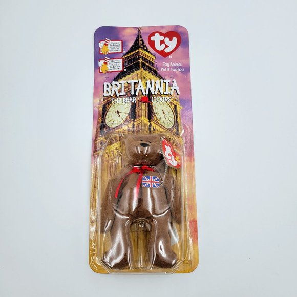 TY Teenie Beanie Baby Britannia The Bear Retired 1999 McDonalds Toy New Read - Picture 3 of 9